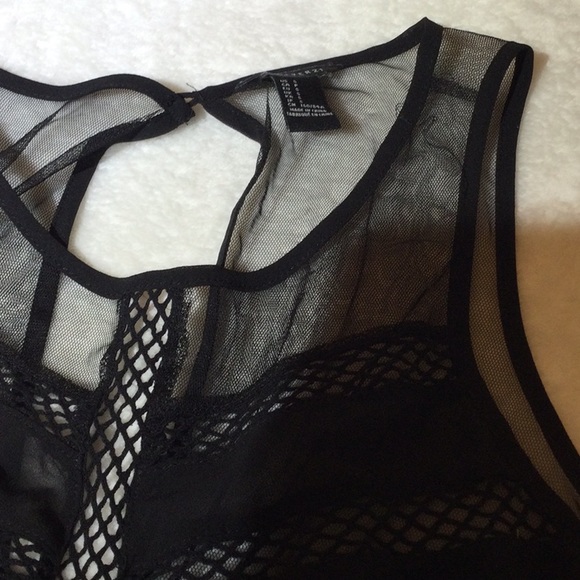 ⭐️ Forever 21 Lace, Sheer Mesh Midi Dress - Picture 3 of 14